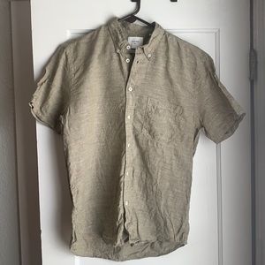 Billy Reid Linen Shirt - Short Sleeve-Medium
